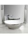 Керамическая чаша накладная Rea Sofia silver/white 41 см Sofia Silver\White фото 1