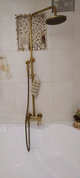 Душевая система Deco Simple D26-01 удлиненная античная D26-02 фото