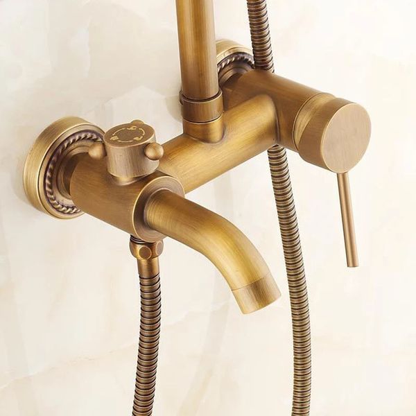 Душевая система Deco Simple D26-01 удлиненная античная D26-02 фото