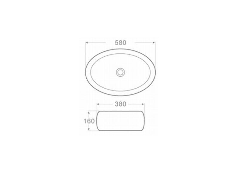 Керамическая чаша Newarc Countertop 60 (5015S-W) 5015S-W фото