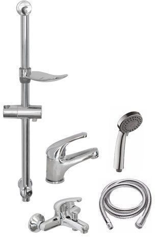 Набор смесителей Globus Lux Solly GLSO-123, комплект 3 в 1 SOLLY-GLSO-123 SET фото