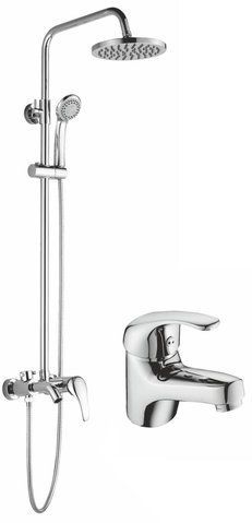 Душевая система Globus Lux Style glso-1111 + смеситель для умывальника Solly 101 GLSO-1111 + Solly 101 фото