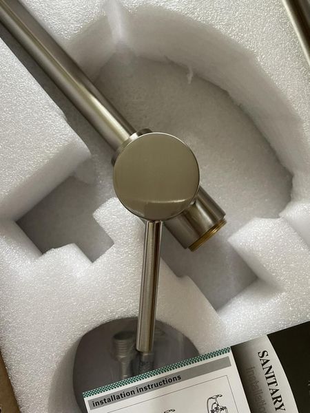 Напольный смеситель для умывальника Ortis, нержавеющая сталь ORTIS (Brushed Nickel) фото